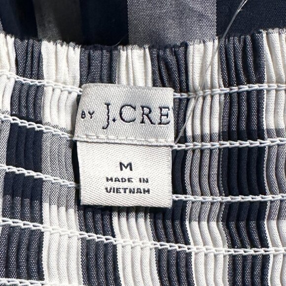 JCREW SUNDRESS NAVY GINGHAM PATTERN NWOT MEDIUM - Picture 4 of 4